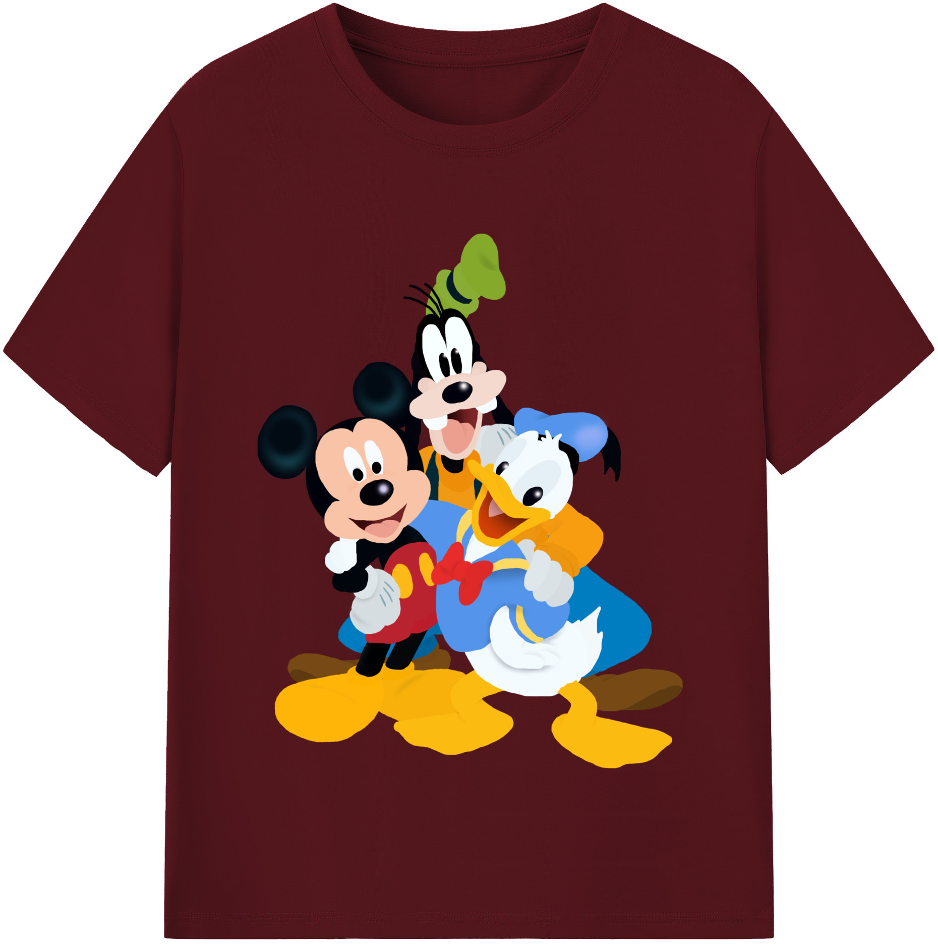 （画像用） ミッキーマウス Mickey Mouse 綿100％半袖Tシャツ（フロントプリント）